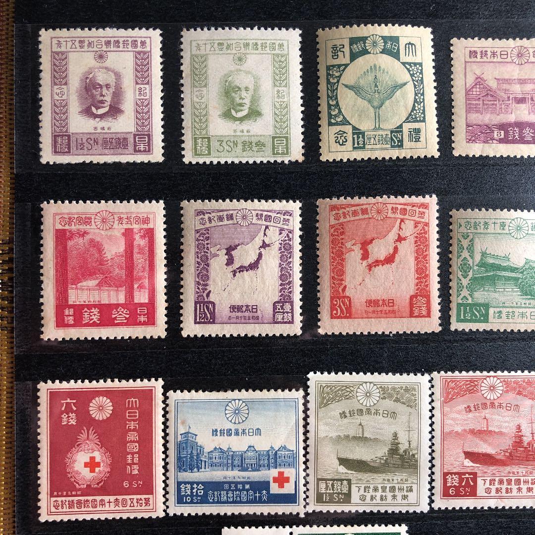 全て裏糊ツヤピカ！カタログ価31,260円！昭和2年〜19年記念切手38種！レア