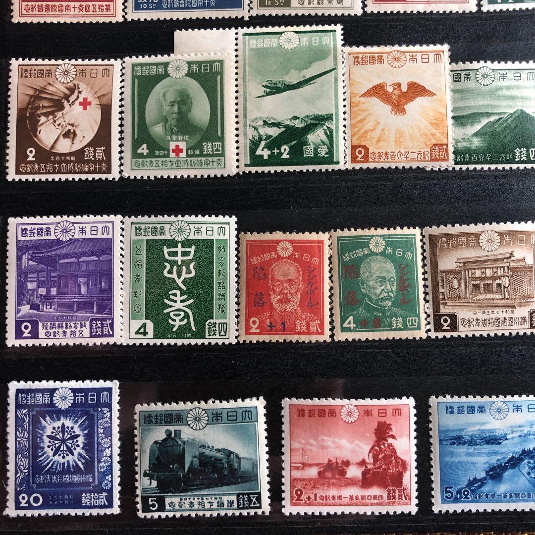 全て裏糊ツヤピカ！カタログ価31,260円！昭和2年〜19年記念切手38種！レア