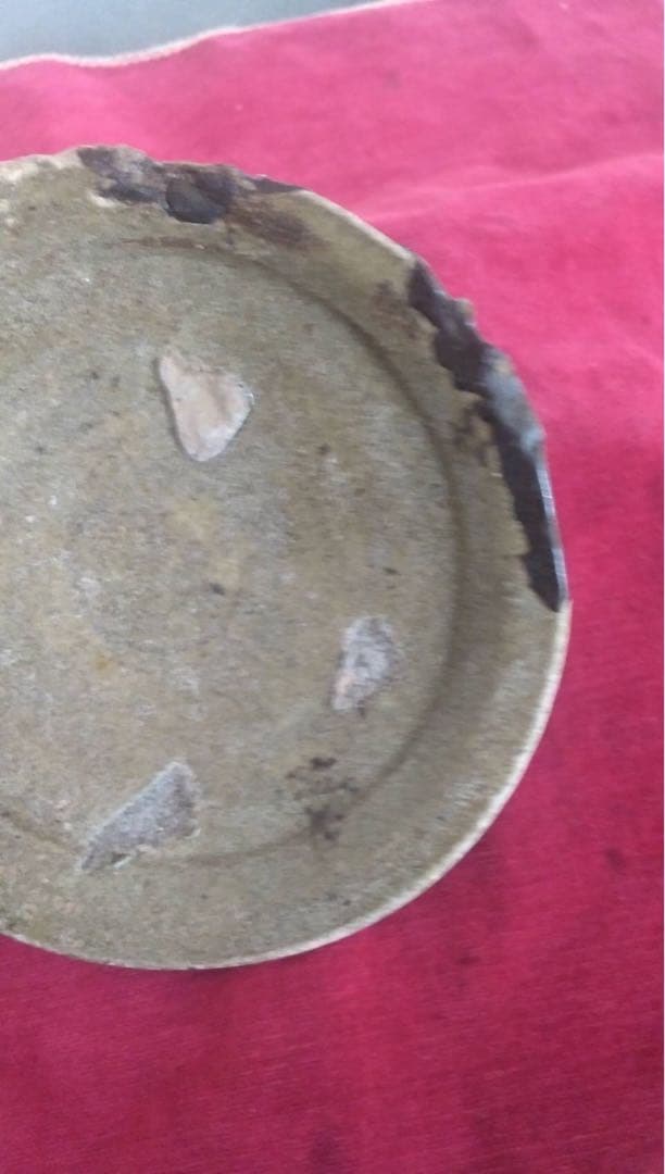 古唐津　発掘品　古陶磁　平盃　小皿　桃山時代