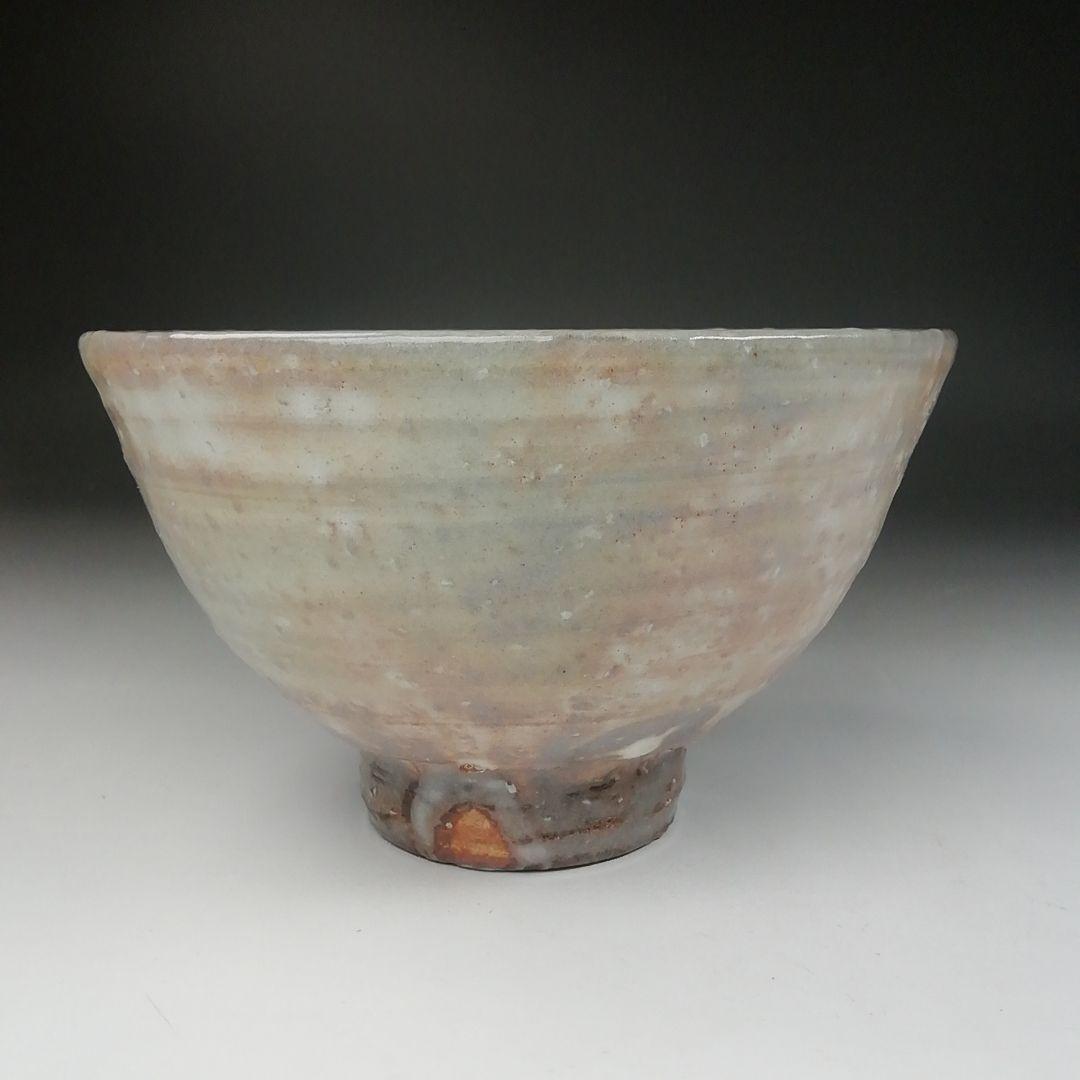 Ｔ４８５　茶碗　『萩茶碗』『岡田裕 造』　共箱　抹茶碗　茶道具