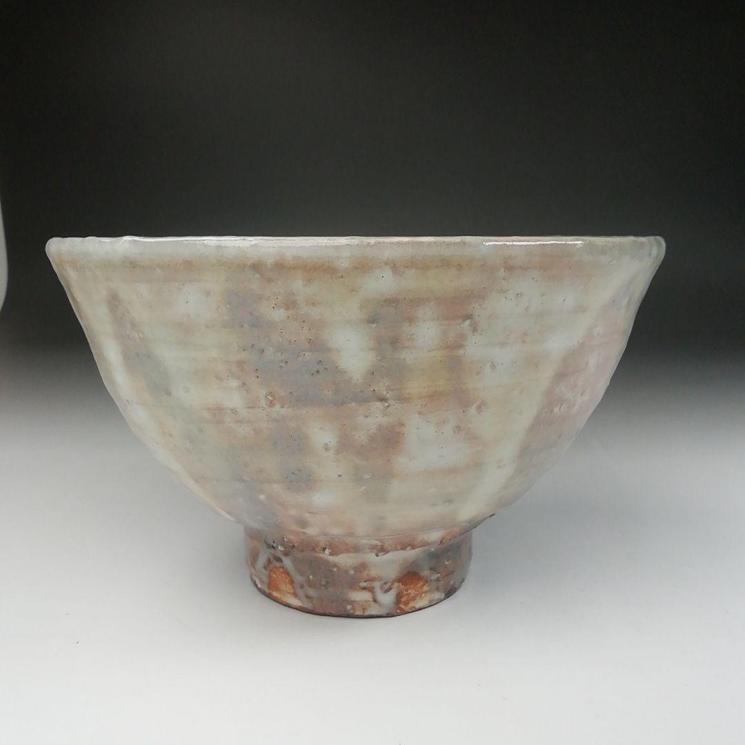 Ｔ４８５　茶碗　『萩茶碗』『岡田裕 造』　共箱　抹茶碗　茶道具