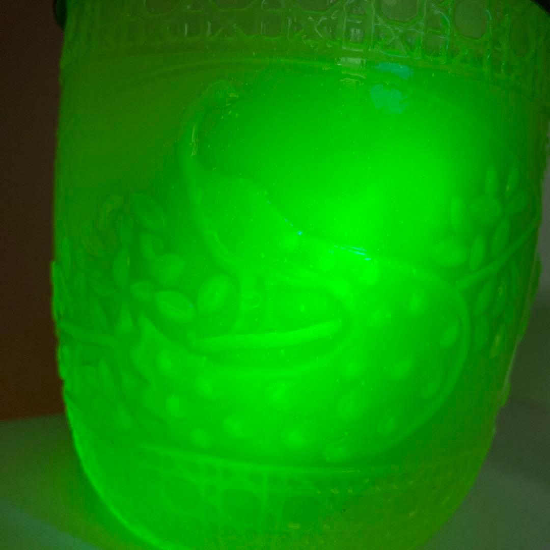 希少　大正ロマン　ウランガラス