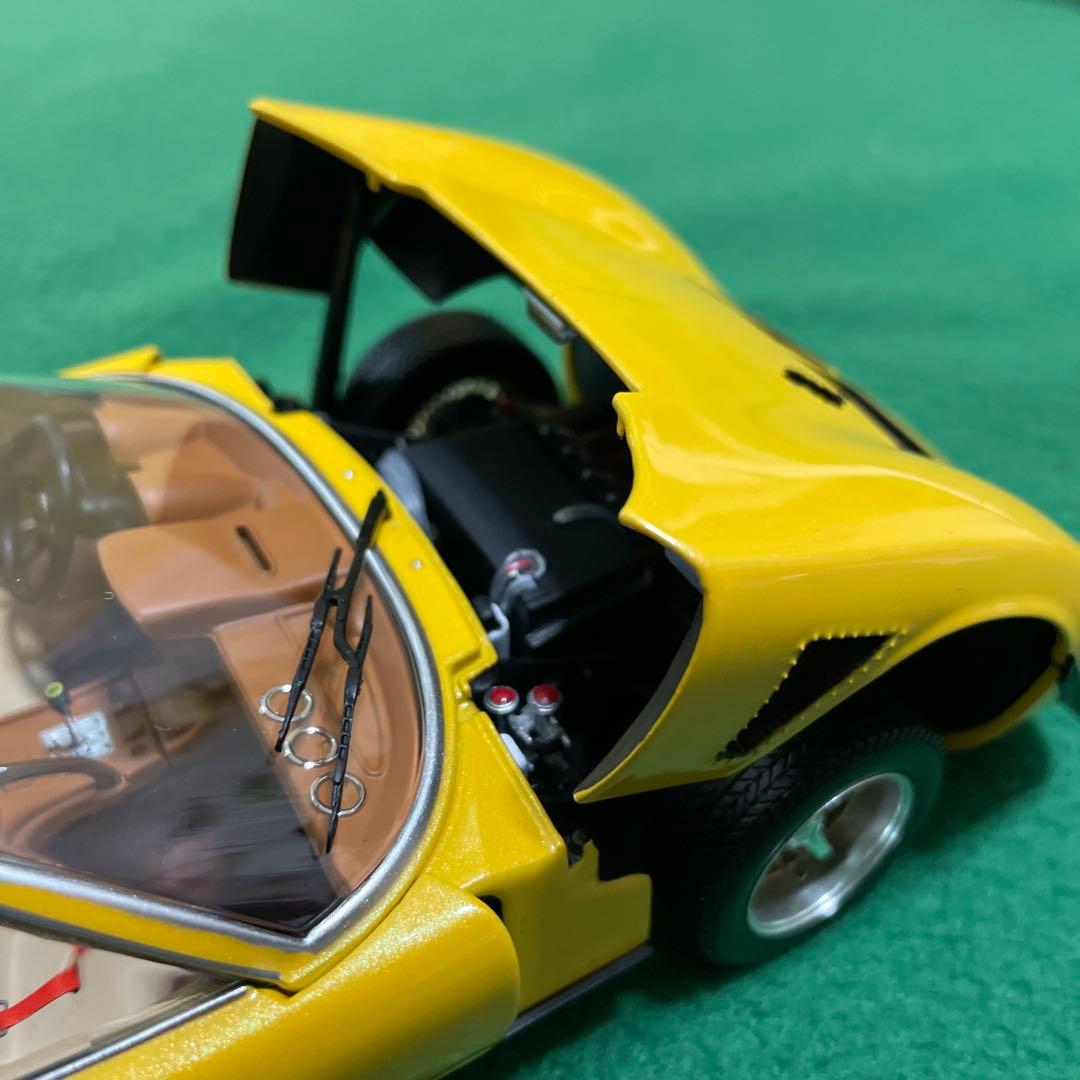 【1/18 ミニカー】京商　ランボルギーニ・ミウラ　SVR イエロー