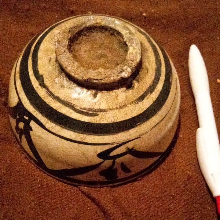 中国陶磁器　磁州窯　茶碗A