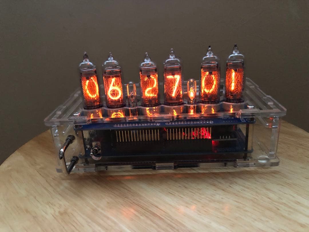 ニキシー管時計 IN-14 説明用紙付き