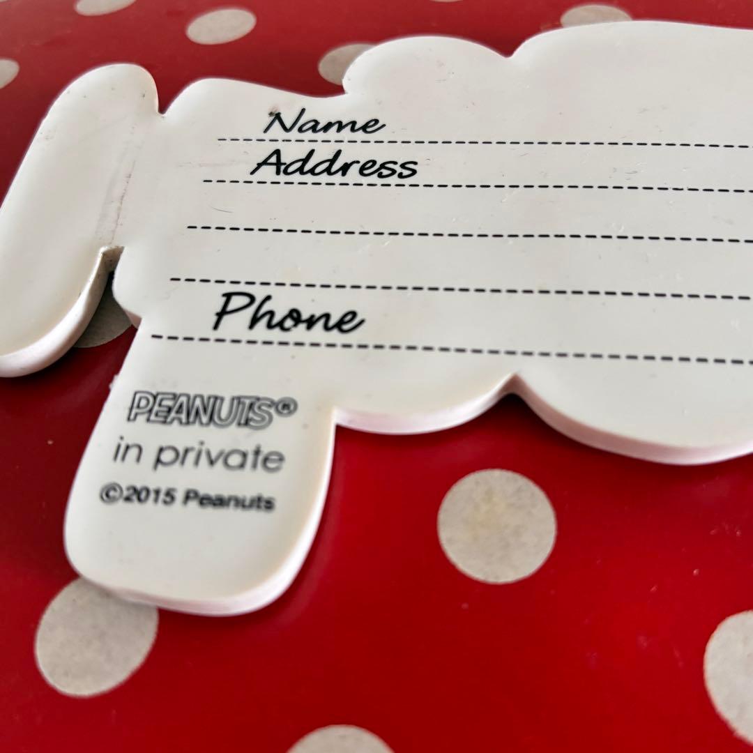 d*2様 プラザ限定　inprivate ピーナッツ 荷物タグ 名札