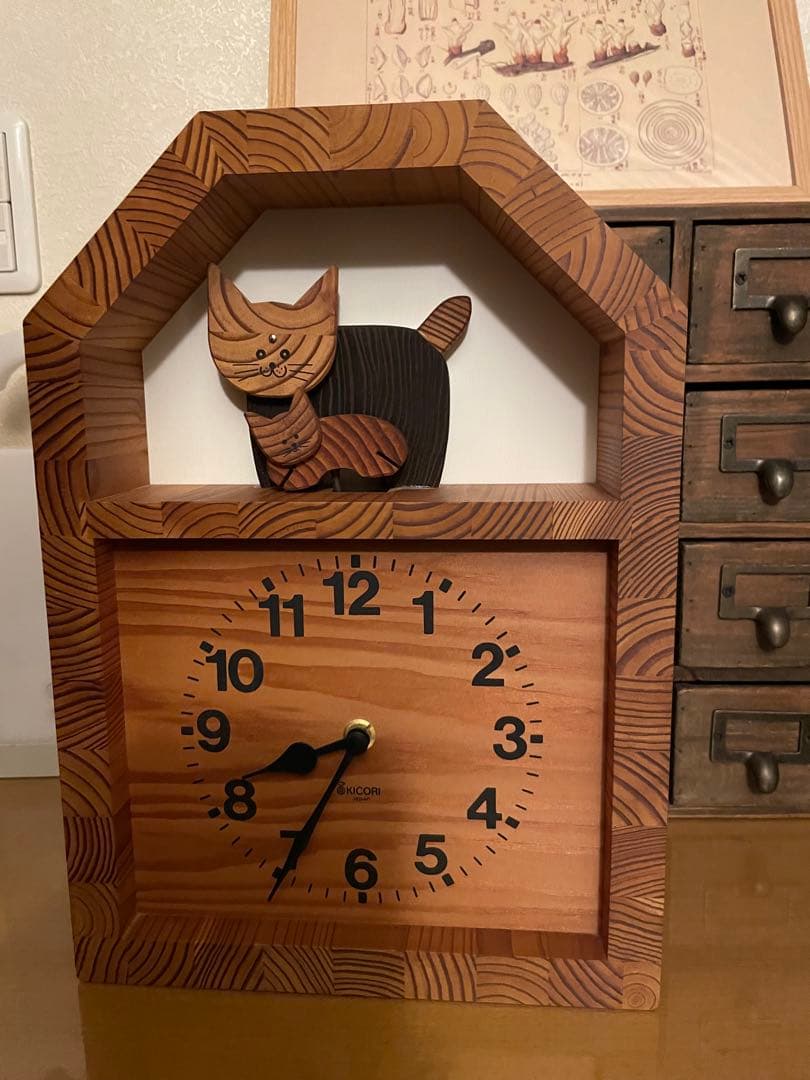 KICORI ネコ　置時計