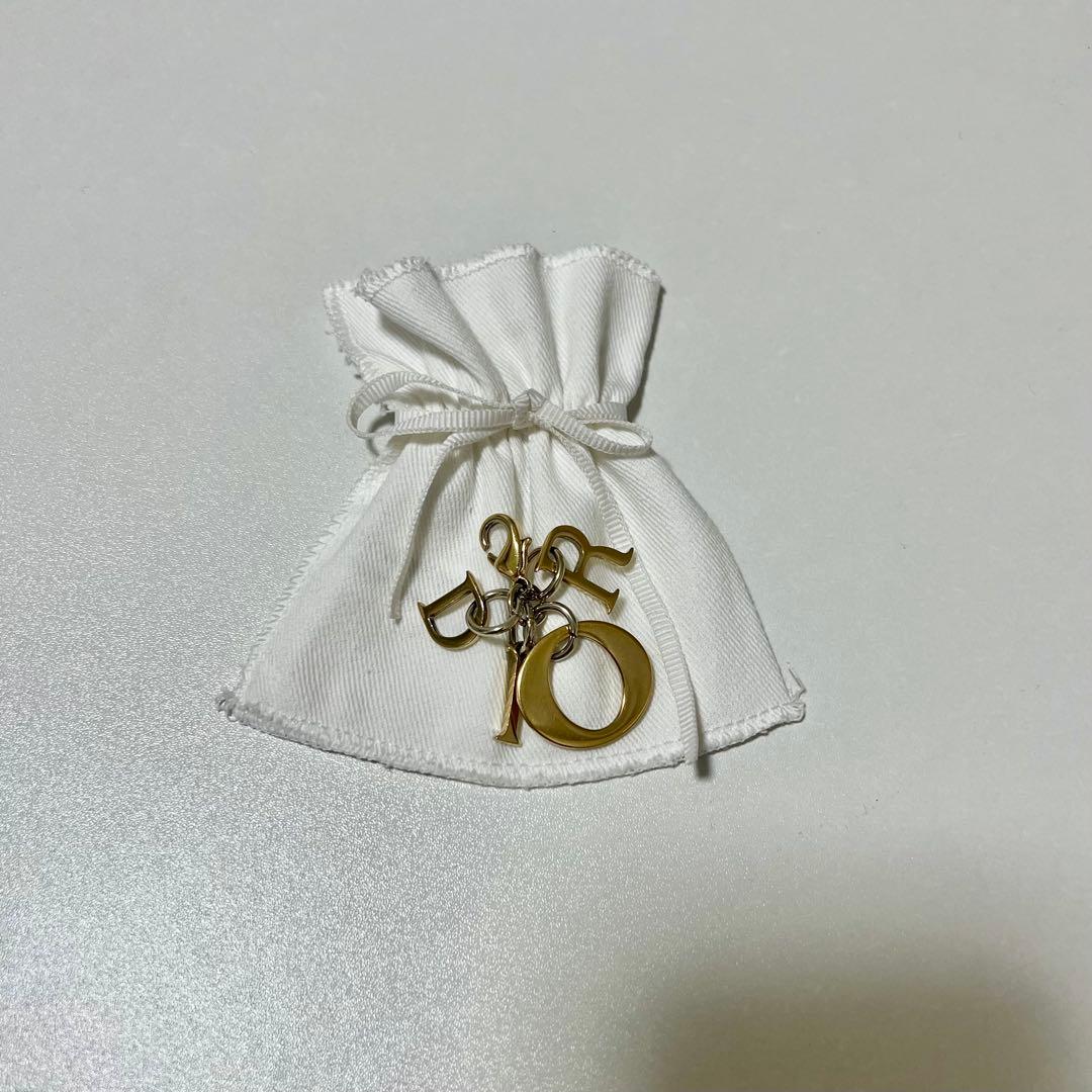 Dior レディディオール ロータスウォレット ベージュ　チェーン付き