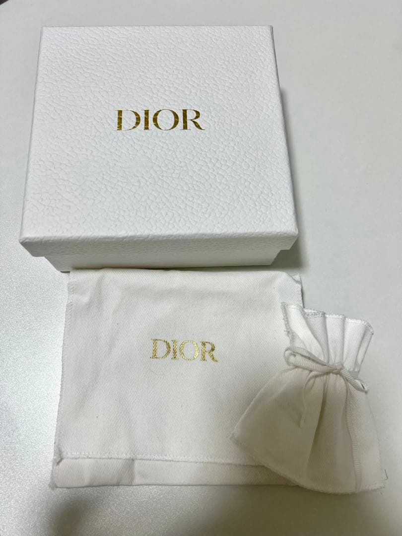Dior レディディオール ロータスウォレット ベージュ　チェーン付き