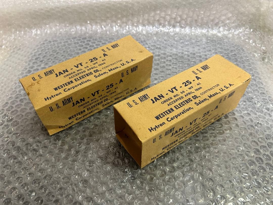 Western Electric VT-25A 真空管 ペア・箱付き