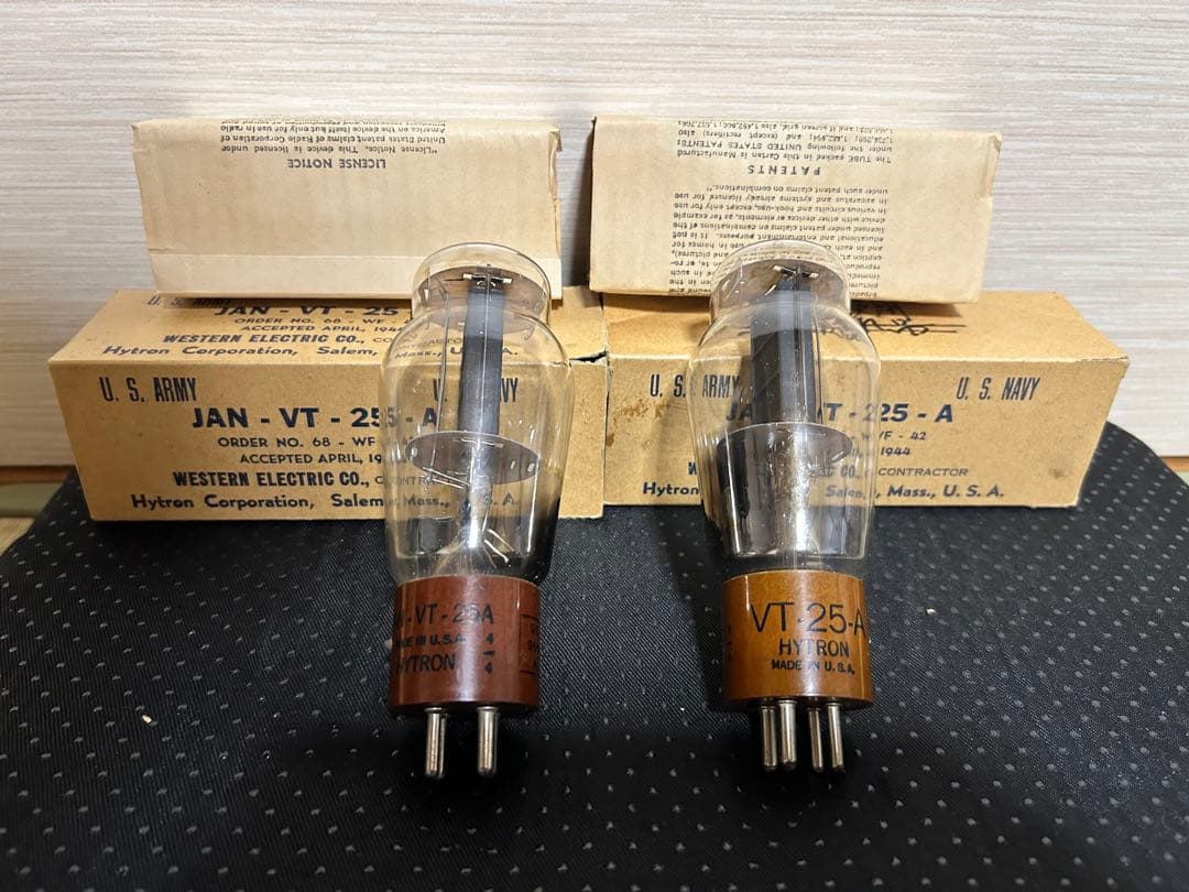 Western Electric VT-25A 真空管 ペア・箱付き