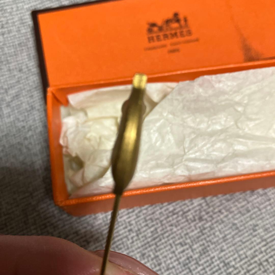 専用デス‼️HERMES ピンブローチ　ホースシュバル