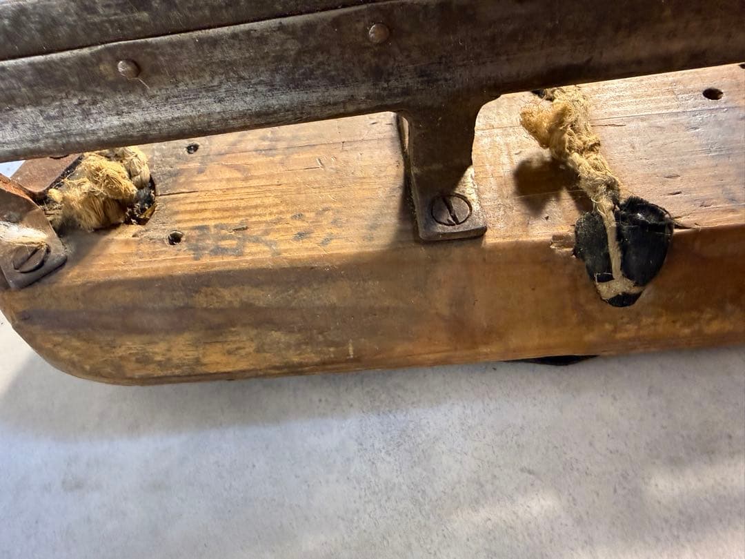 戦前 木製氷上下駄 スケート 民俗資料 古民具 博物館級
