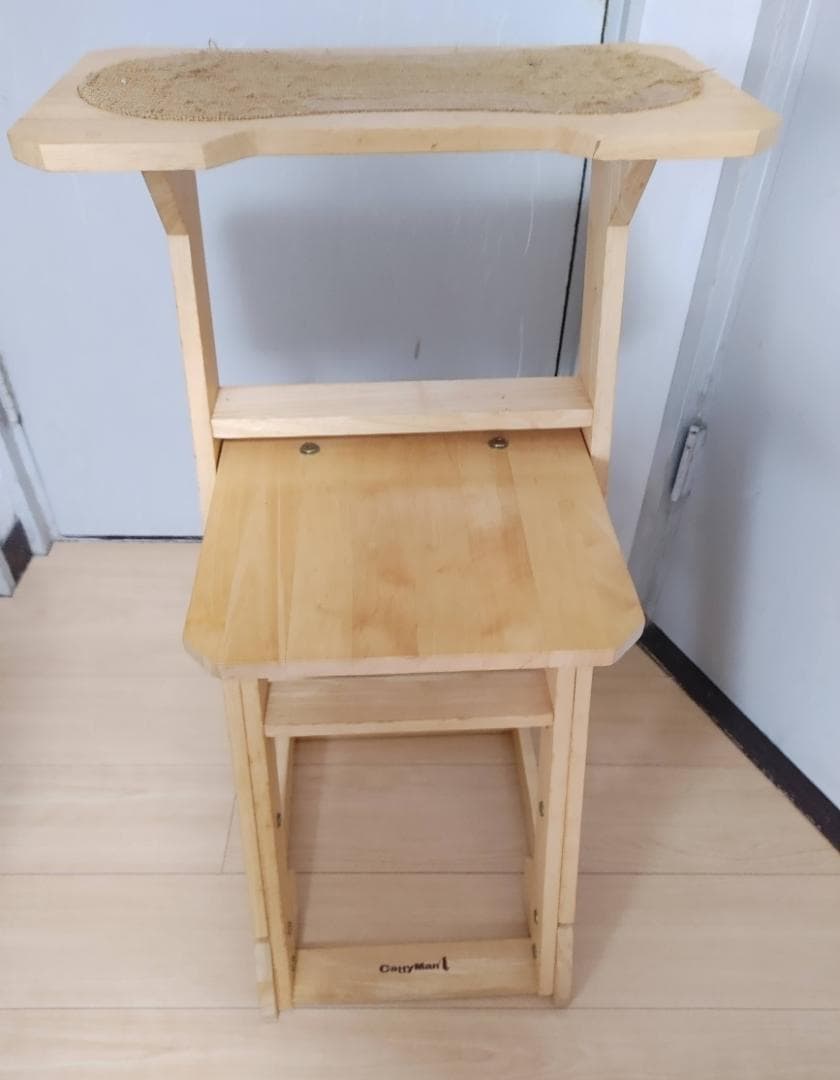 CattyMan 猫専用 木製 窓から外を眺めるのに便利な見晴らし台/4段階