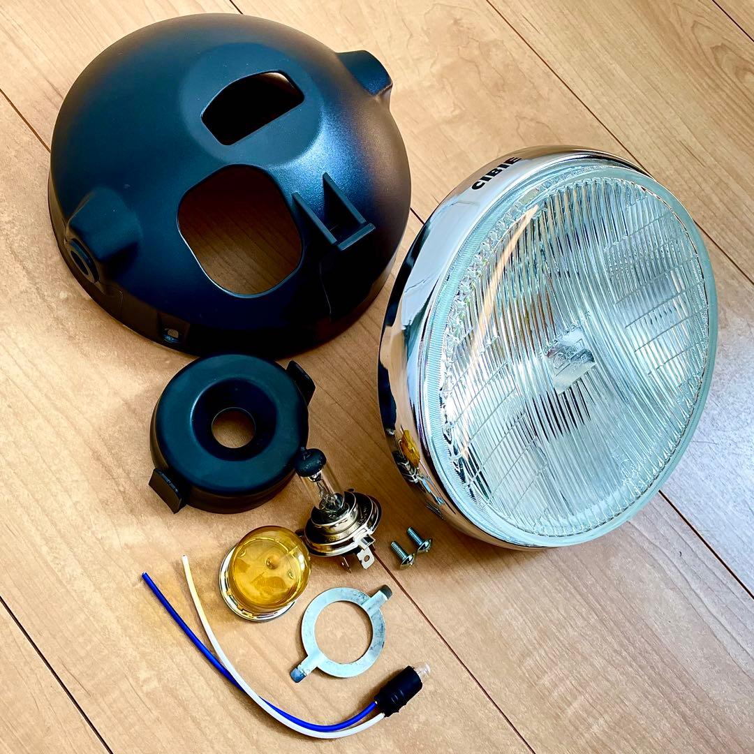 爺倶楽部！　極美品 シビエ 凹み ヘッドライト 当時物 CIBIE