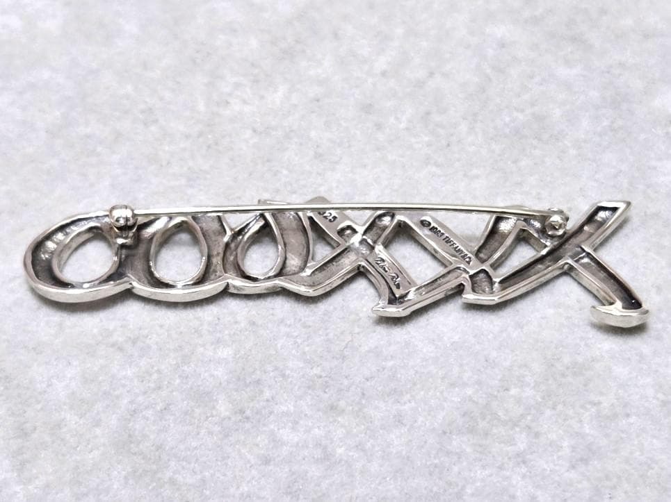 ティファニー　パロマピカソ　ラブ＆キス　SV925ブローチ　箱付き　41703