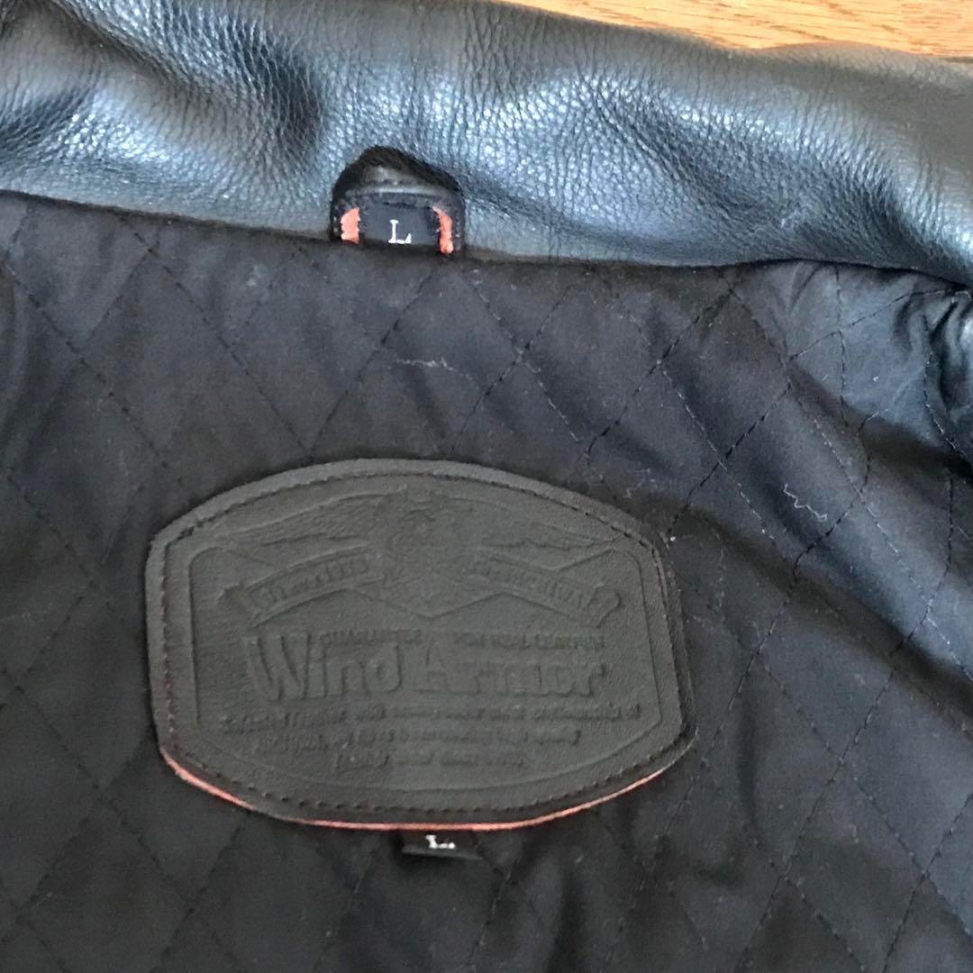 Wind Armor シングルライダースジャケット 黒