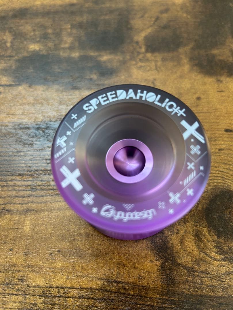新型スピーダホリックxxフェードスモークパープルクリアー×パープルハブ
