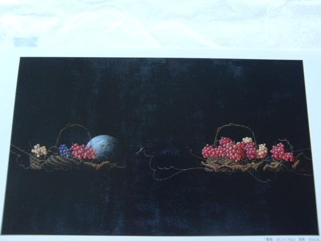 百瀬郷志、【葡萄】、希少な画集画、新品高級額・額装付、状態良好