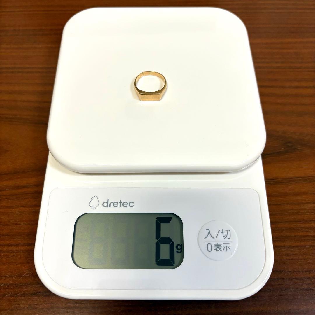 K18 印台 シグネットリング 15号【正規品】