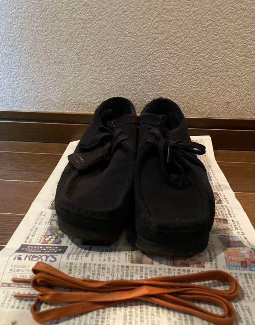 Clarks（クラークス）　ワラビー　ローカット　ブラック