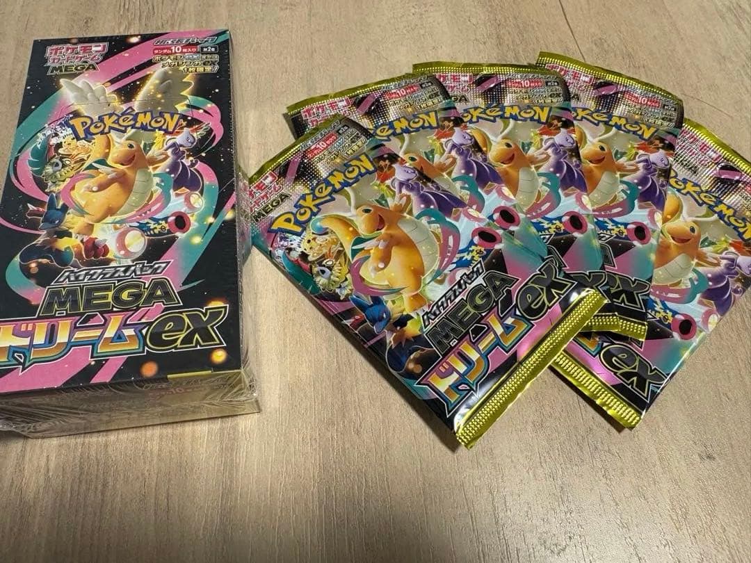 MEGAドリームex新品未開封　シュリンク付き　1BOX +バラ5パックセット