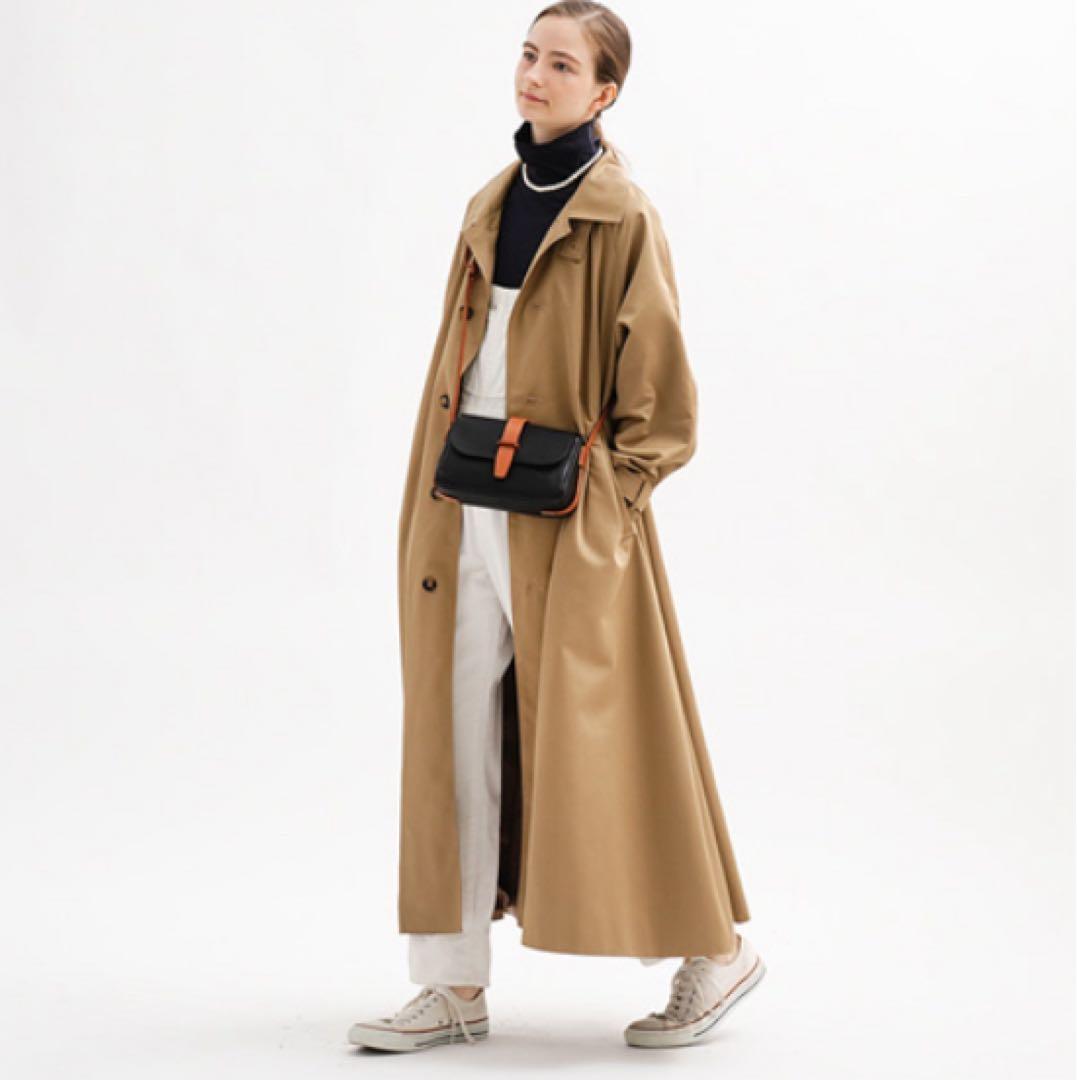 genten サドルベルト ヌオーバ 横型コンパクトショルダーバッグ　クロ