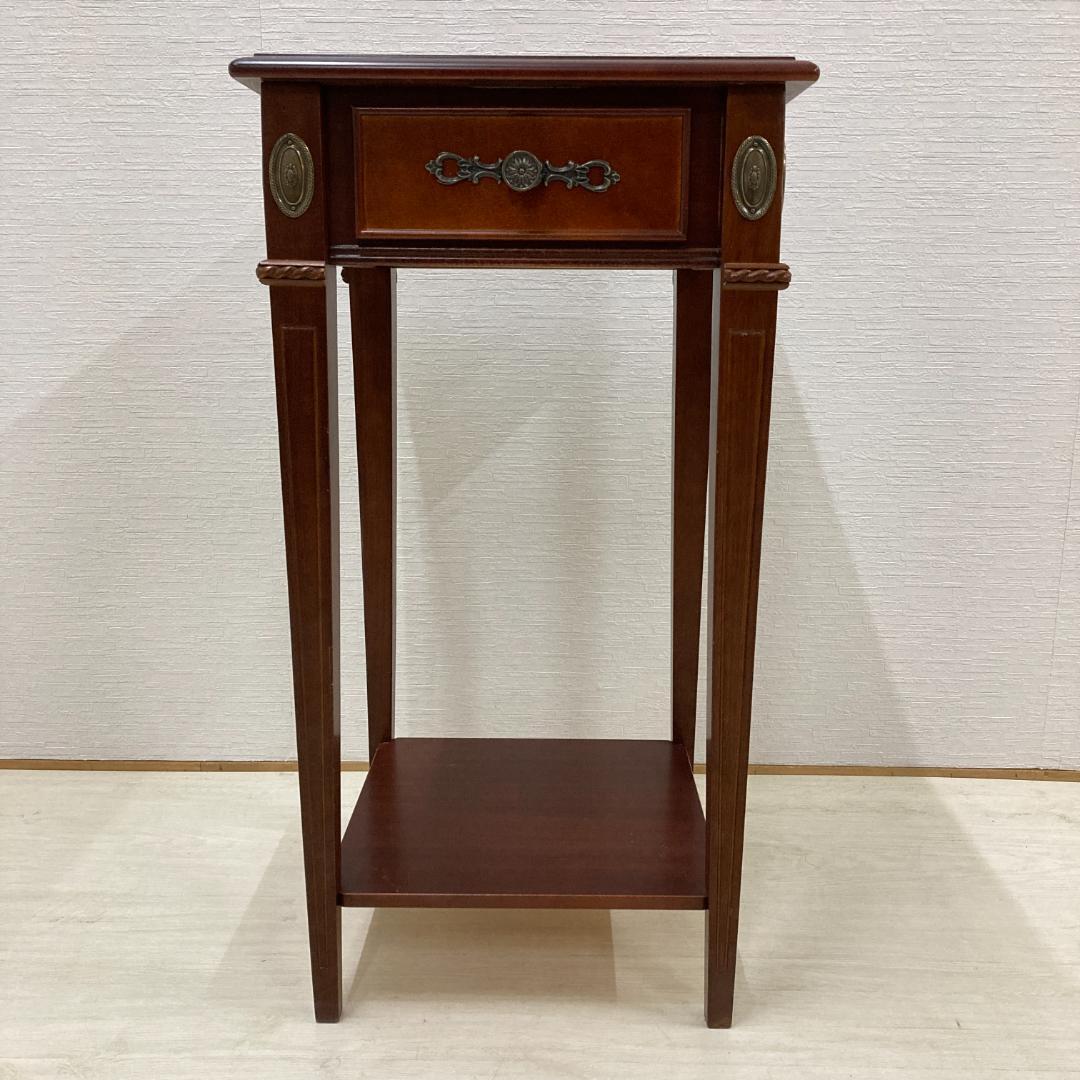 クラシック　サイドテーブル　花台　コンソール　アンティーク調