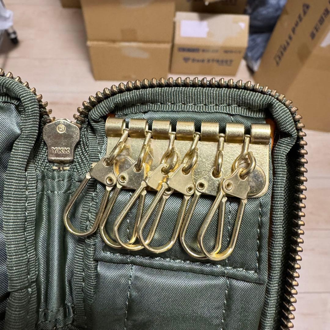 【新品同様】PORTER ポーター　タンカー　キーケース　セージグリーン