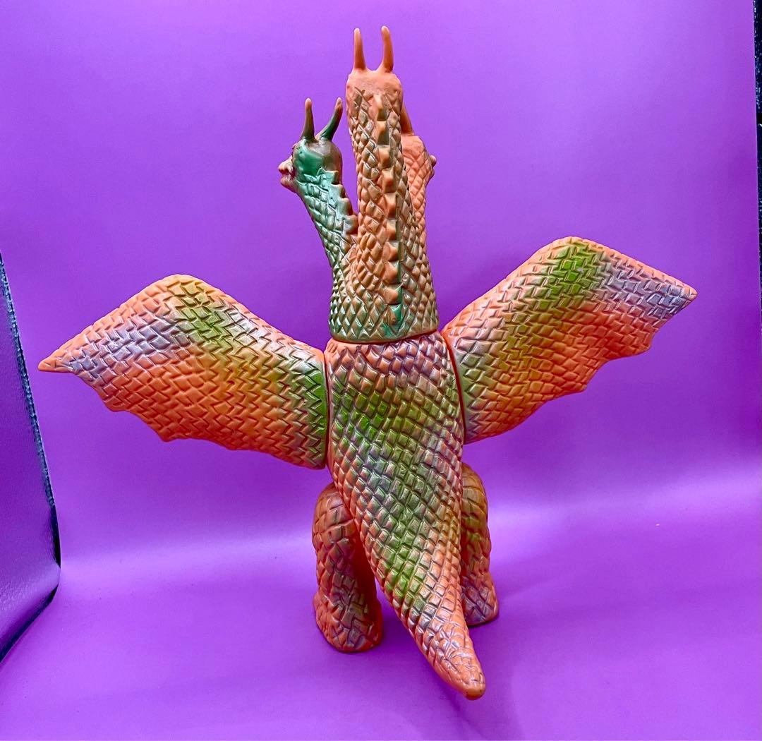 キングギドラ ブルマァク ソフビ人形当時物オリジナル昭和レトロスタンダードサイズ