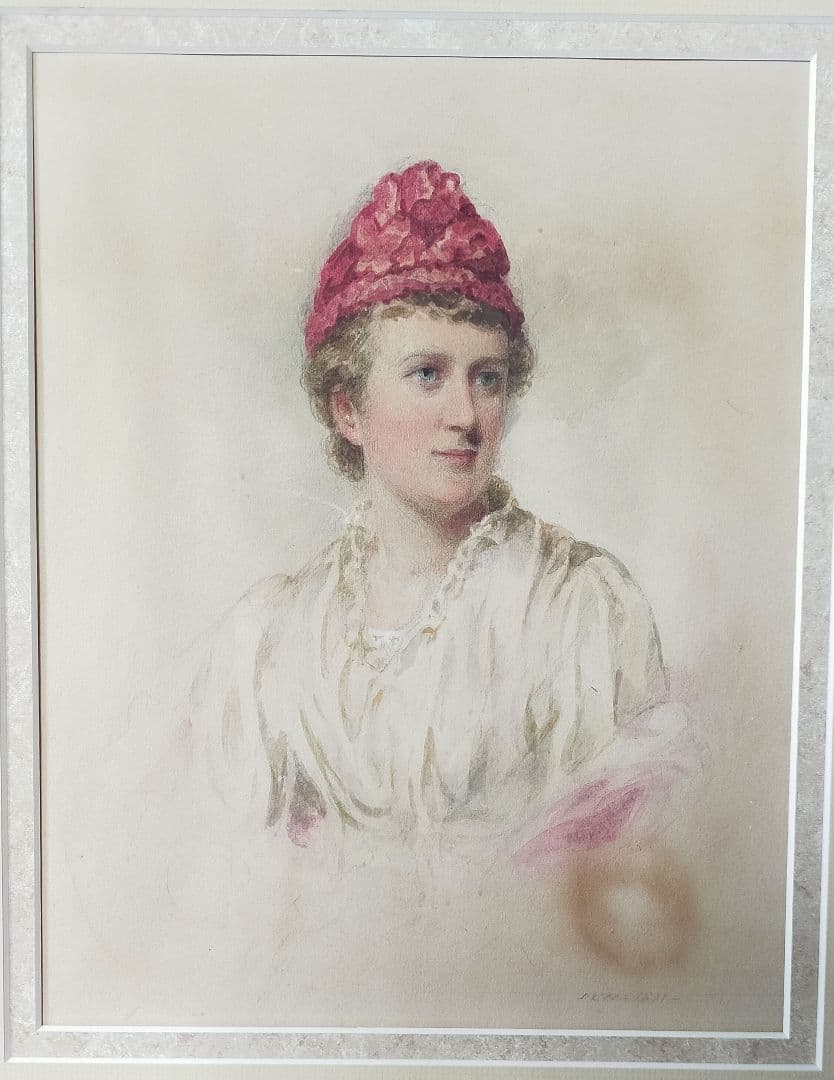 アンティーク　水彩画