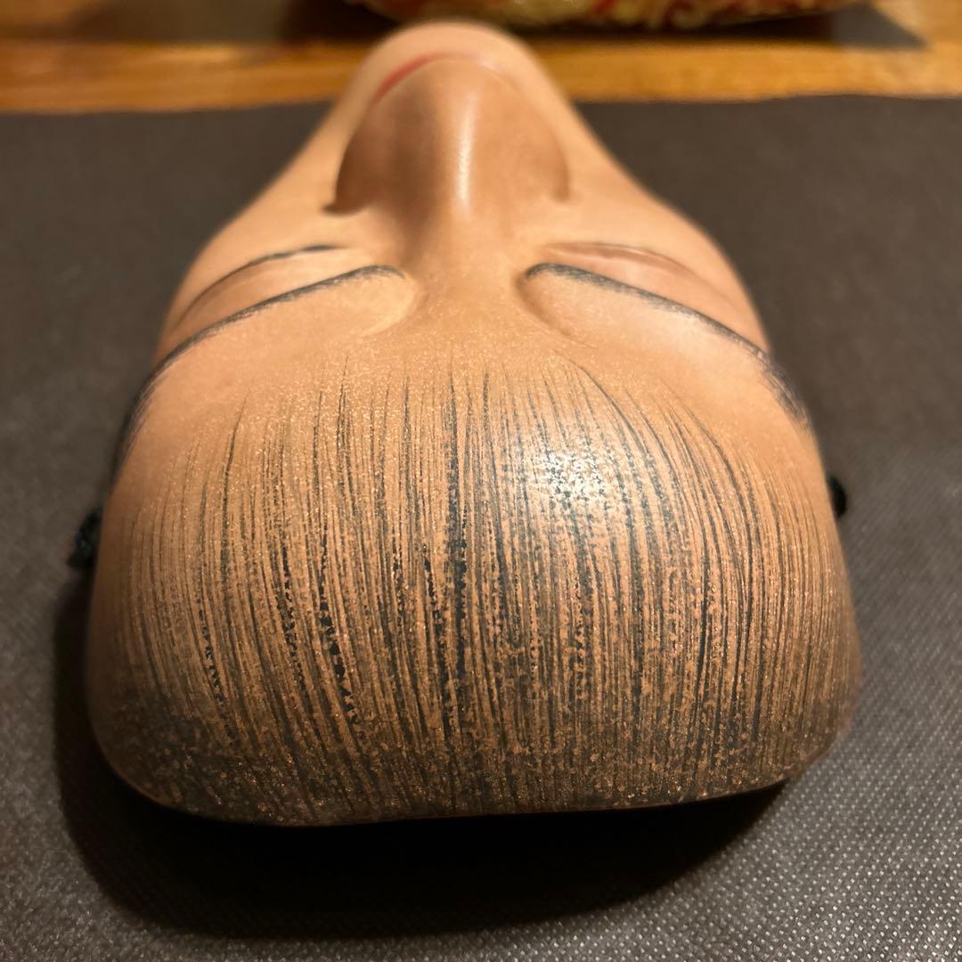 能面　木彫り　大童子　おおどうじ