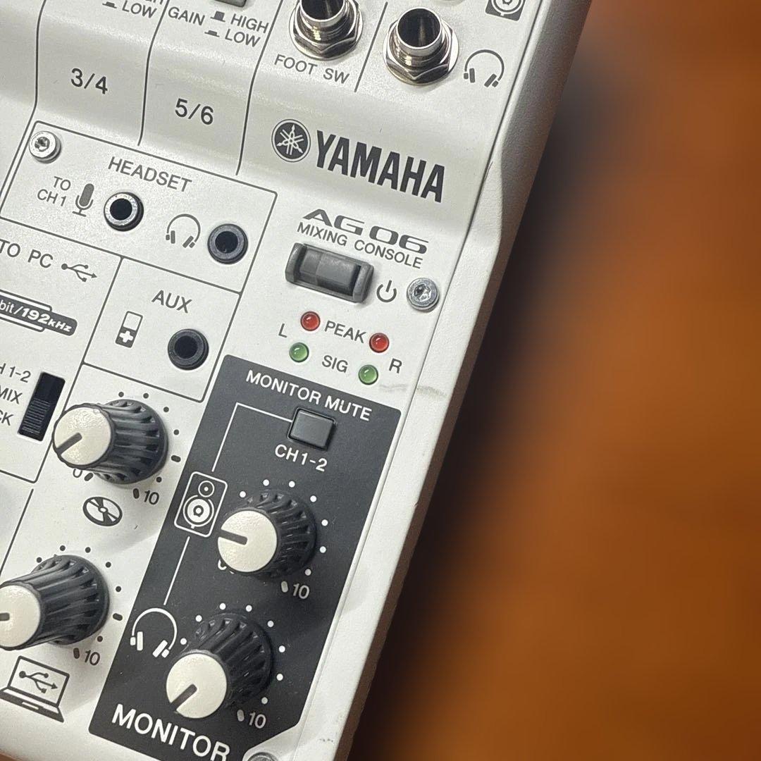 Yamaha AG06 オーディオインターフェイス 本体、ケーブルのみ 箱無し