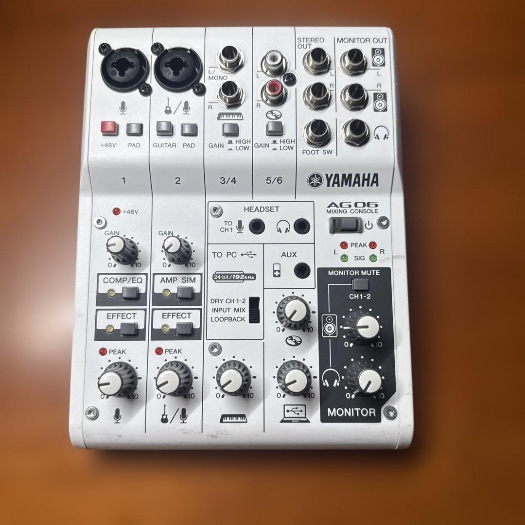 Yamaha AG06 オーディオインターフェイス 本体、ケーブルのみ 箱無し
