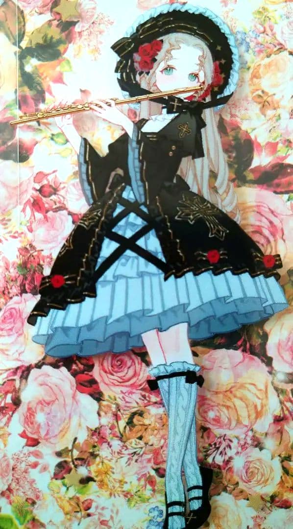 のこり１☆再販☆J32＃月半玫瑰小夜曲(PET)切り売り海外人物マステ女の子