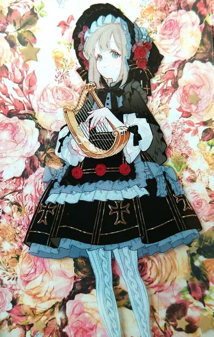 のこり１☆再販☆J32＃月半玫瑰小夜曲(PET)切り売り海外人物マステ女の子