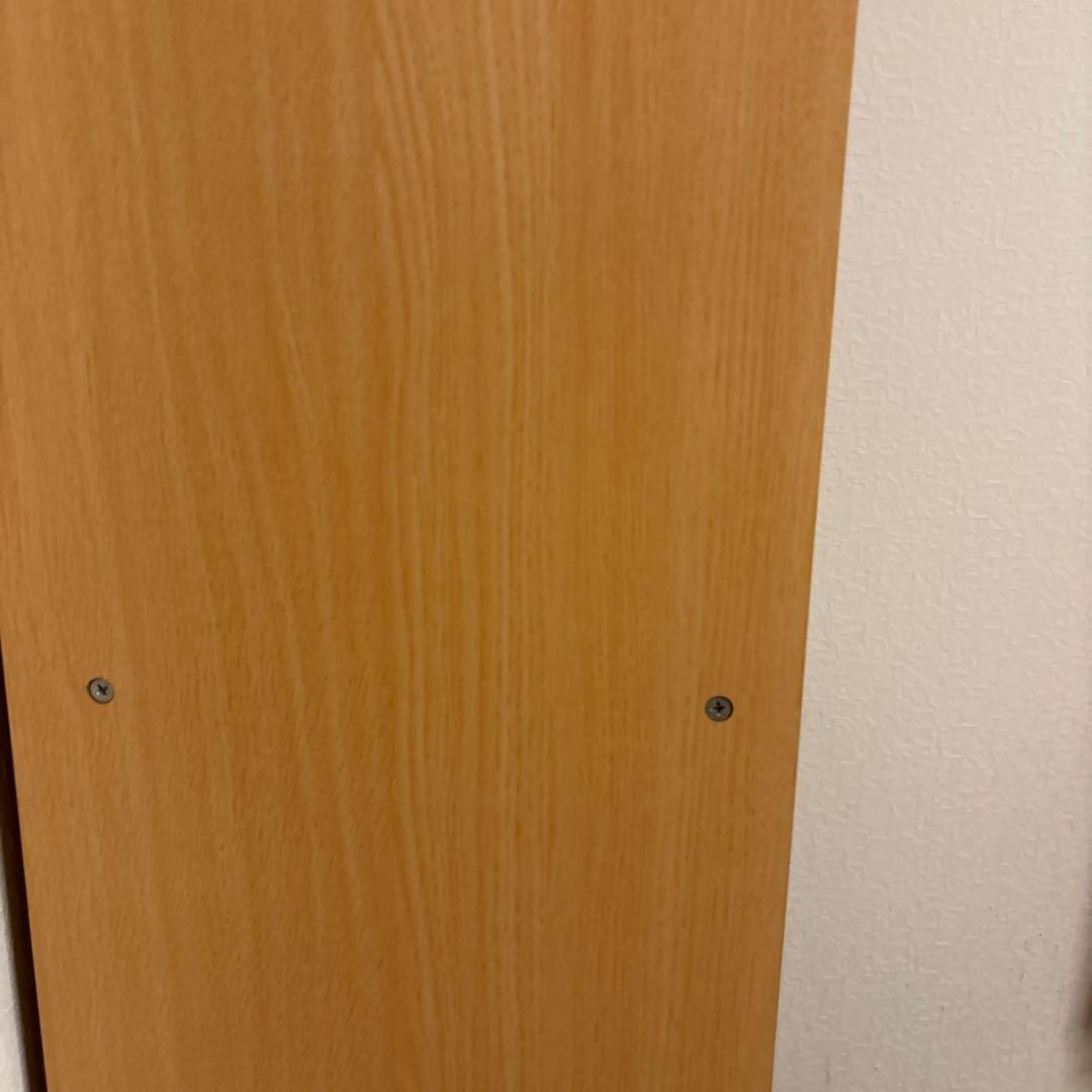 ナチュラル 6段本棚 合板製 縦長