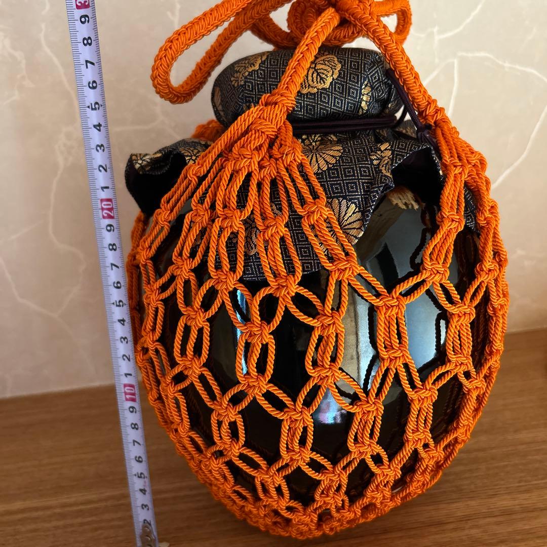 天目茶壺　茶壷　桶谷定一　茶道具　飾網紐　共箱　洛東　平安