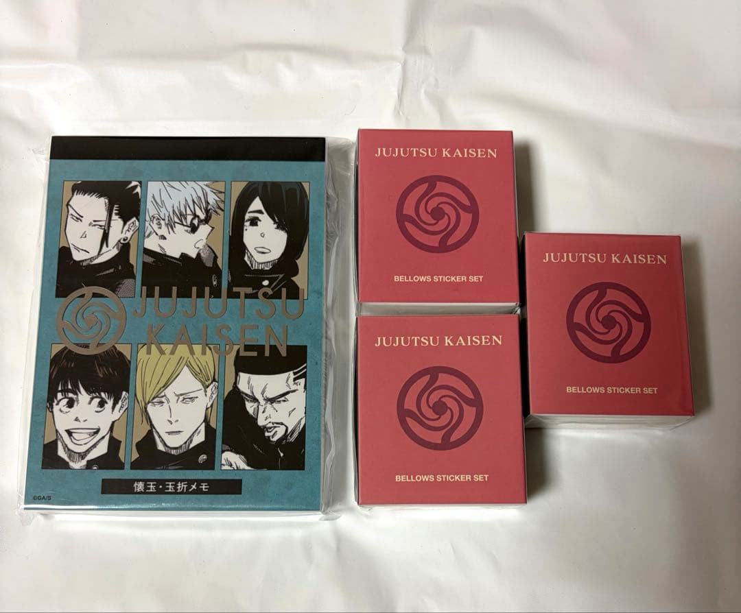 呪術廻戦 メモ帳 ベローズ ステッカー ジャンフェス