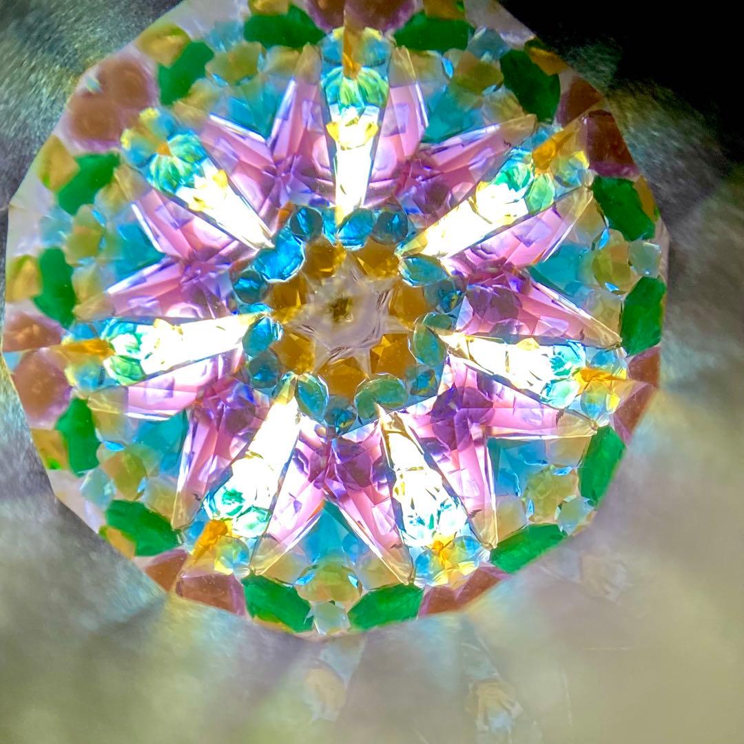 万華鏡デザイン スターリングシルバー ネックレス