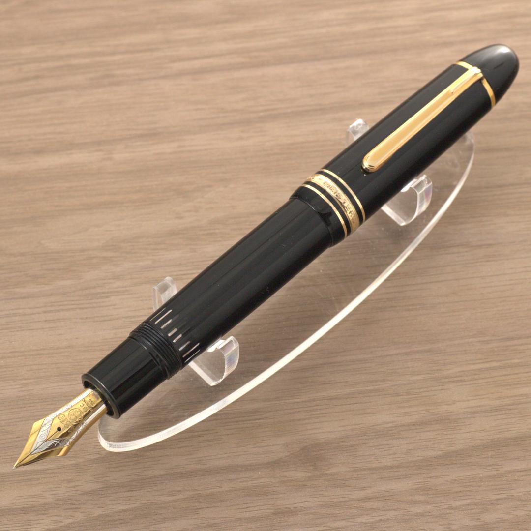 MONTBLANC 149 万年筆 18金EF3帯段なしエボナイト芯インク箱付き