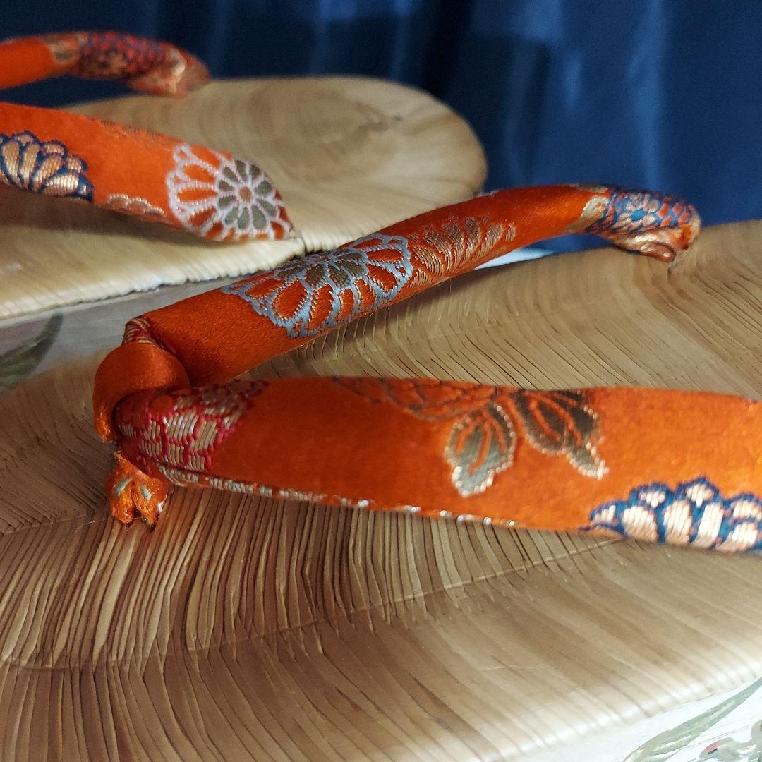 ぽっくり 千羽鶴 19.5cm七五三、お正月、写真撮影