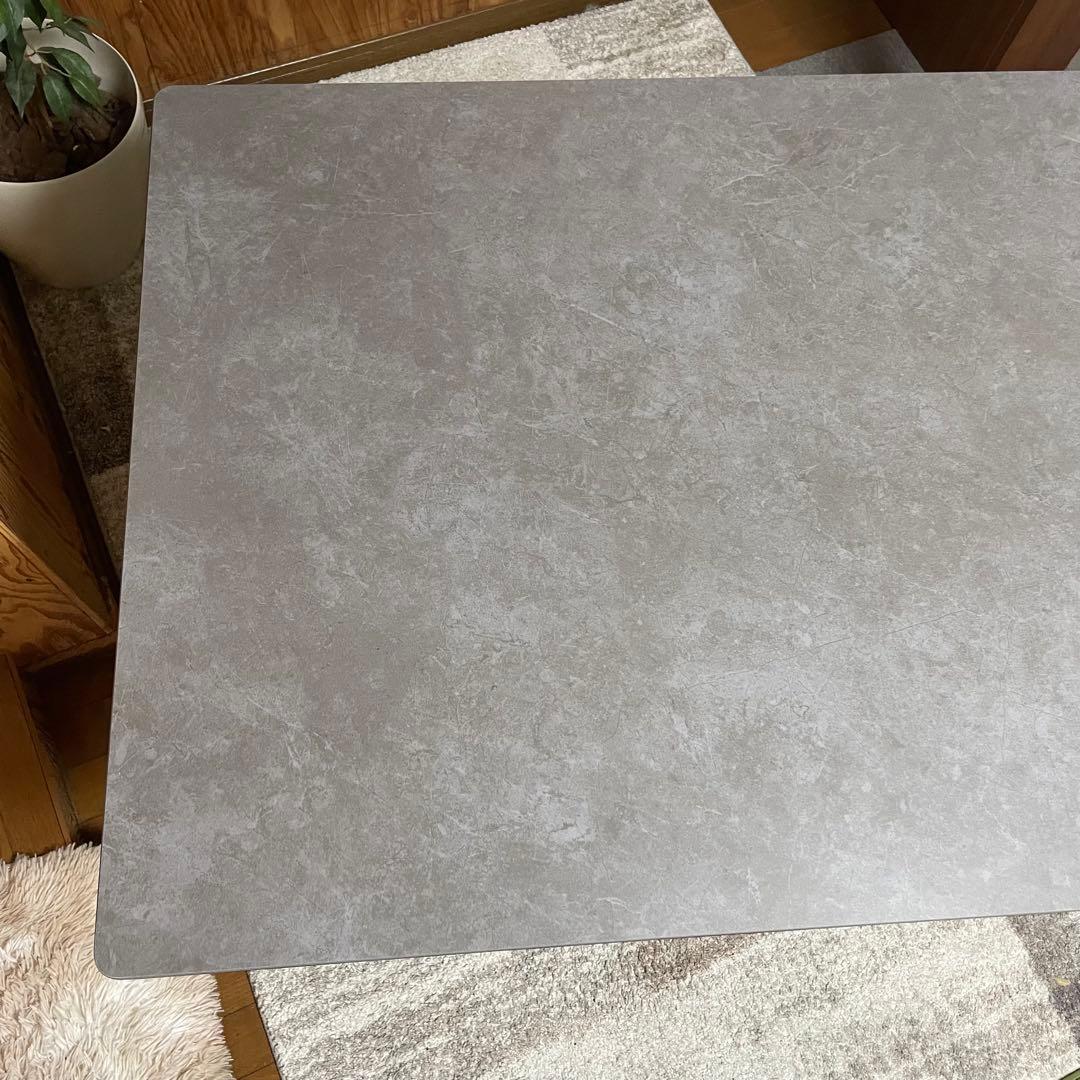 都内23区送料無料✨セラミック・ダイニングテーブル✨収納棚付き 幅140cm