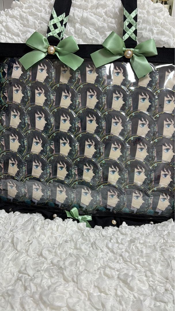 鬼滅の刃 時透無一郎 螺鈿缶バッジ 42個セット 痛バ