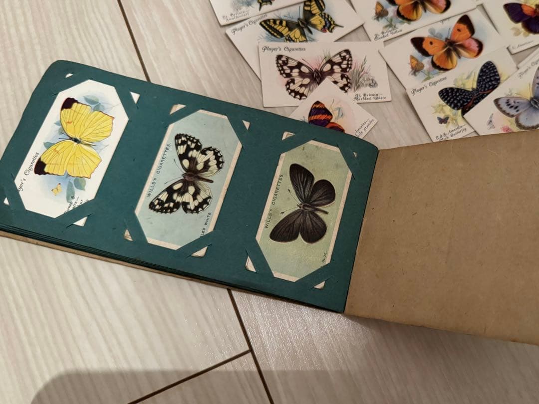 シガレットカード イギリス 蝶 ヴィンテージ