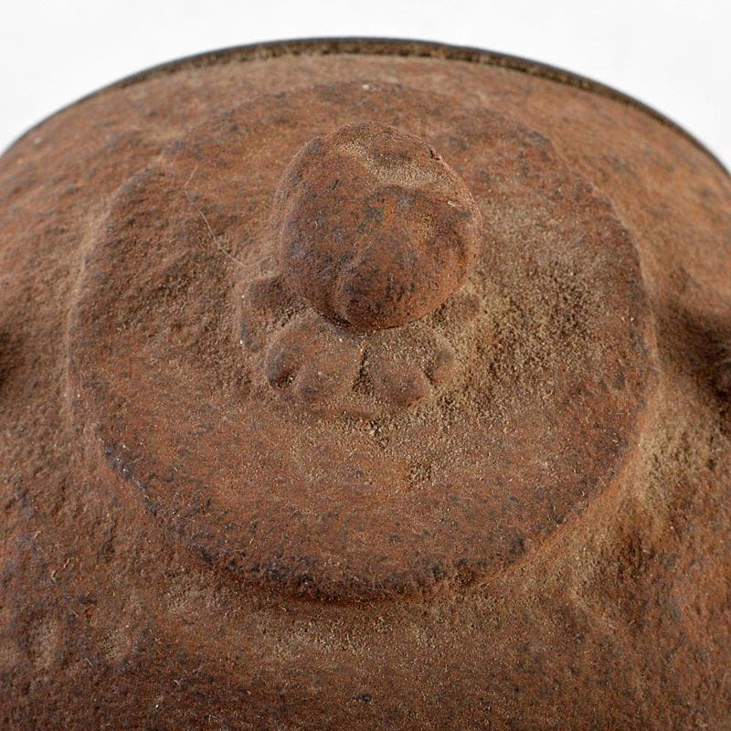 南部鉄器　山京銘　鉄瓶形小型置時計　ジャンク品　M　R5815