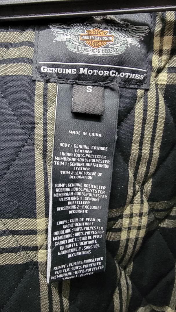 ☆HARLEY-DAVIDSON ハーレーダビッドソン レザージャケット牛革