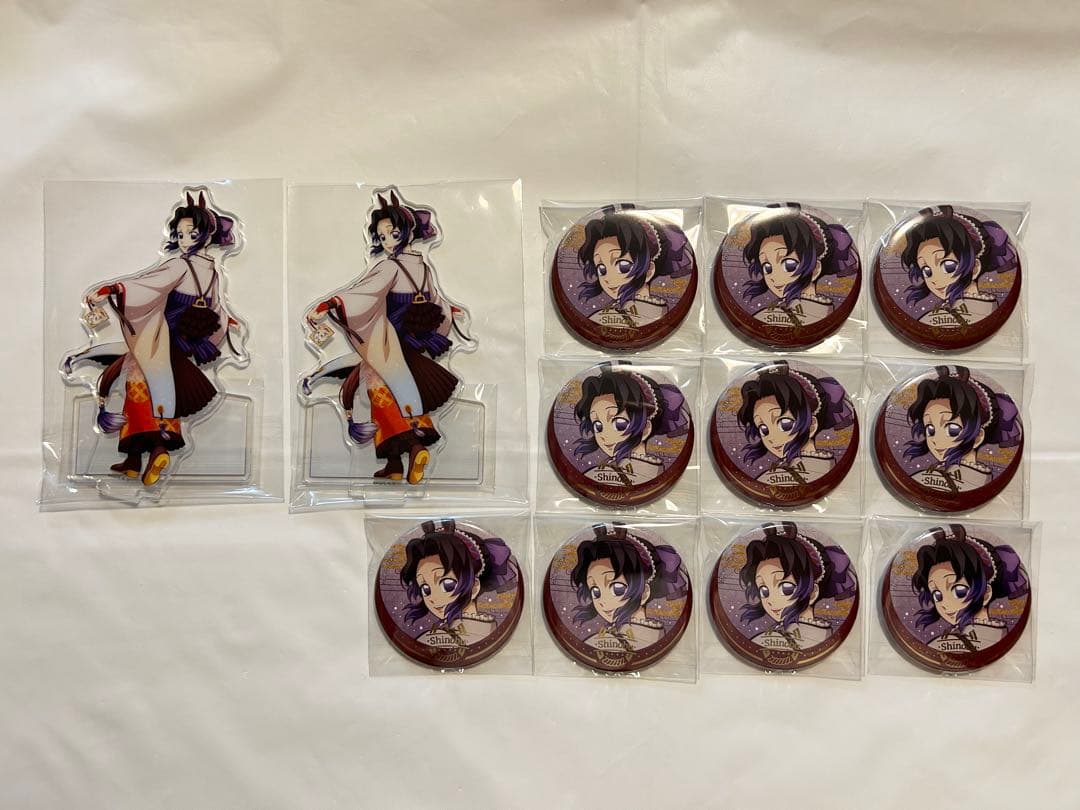 鬼滅の刃 干支 2026 午年 アクリルスタンド 箔押し缶バッジ 胡蝶しのぶ