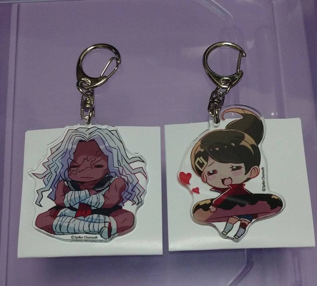 (未使用/傷) ダンガンロンパ 大神さくら 朝日奈葵 アクリルキーホルダー2点