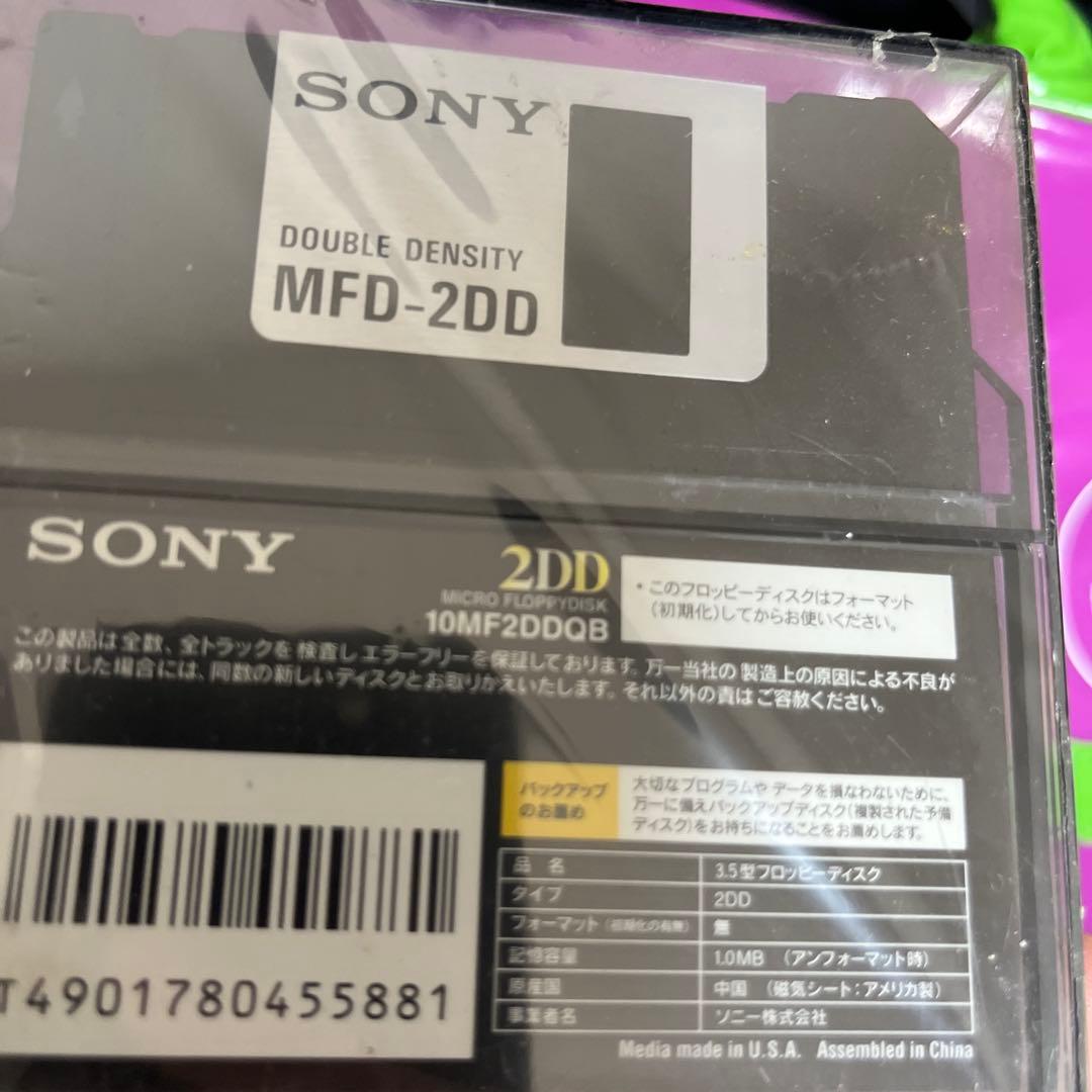 SONY 2DD アンフォーマット 3.5型 フロッピーディスク 10枚ケース入